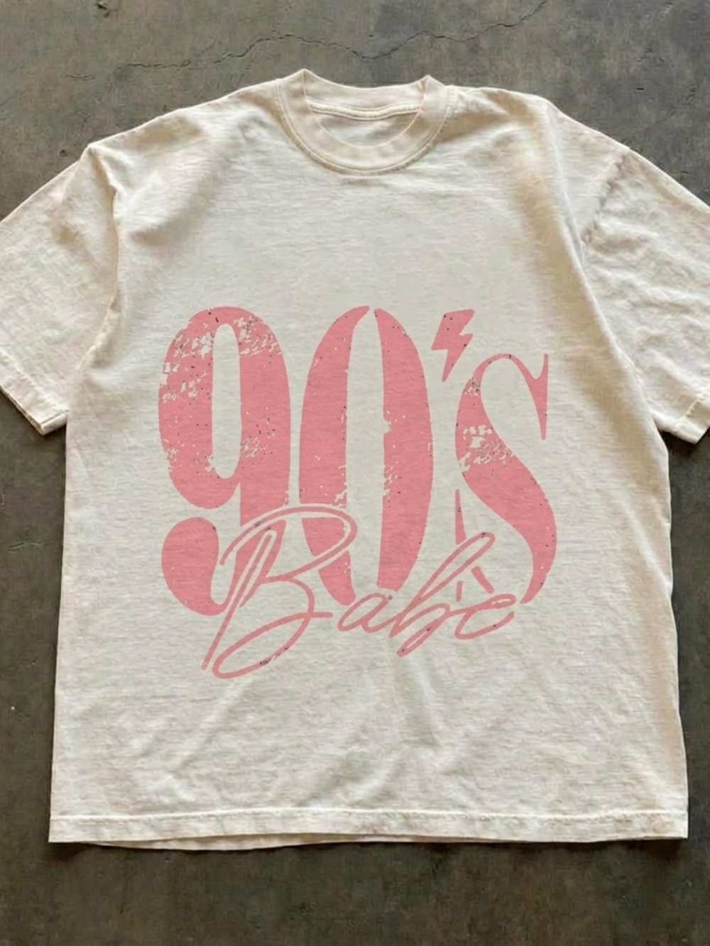 90's babe shirt, Retro minimalist Graphic Tee - Unisex White
